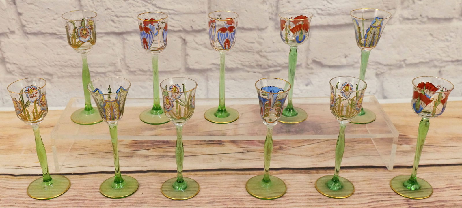 11 Hand Painted Cordials (1 of 7)