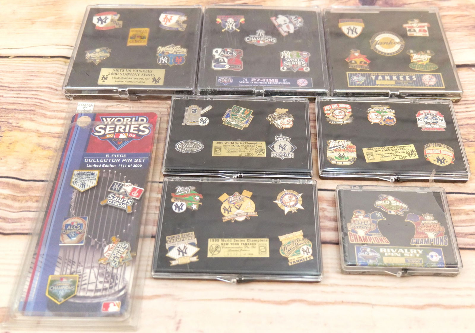 Lot of New York Yankees Commemorative Pin Sets (1 of 10)