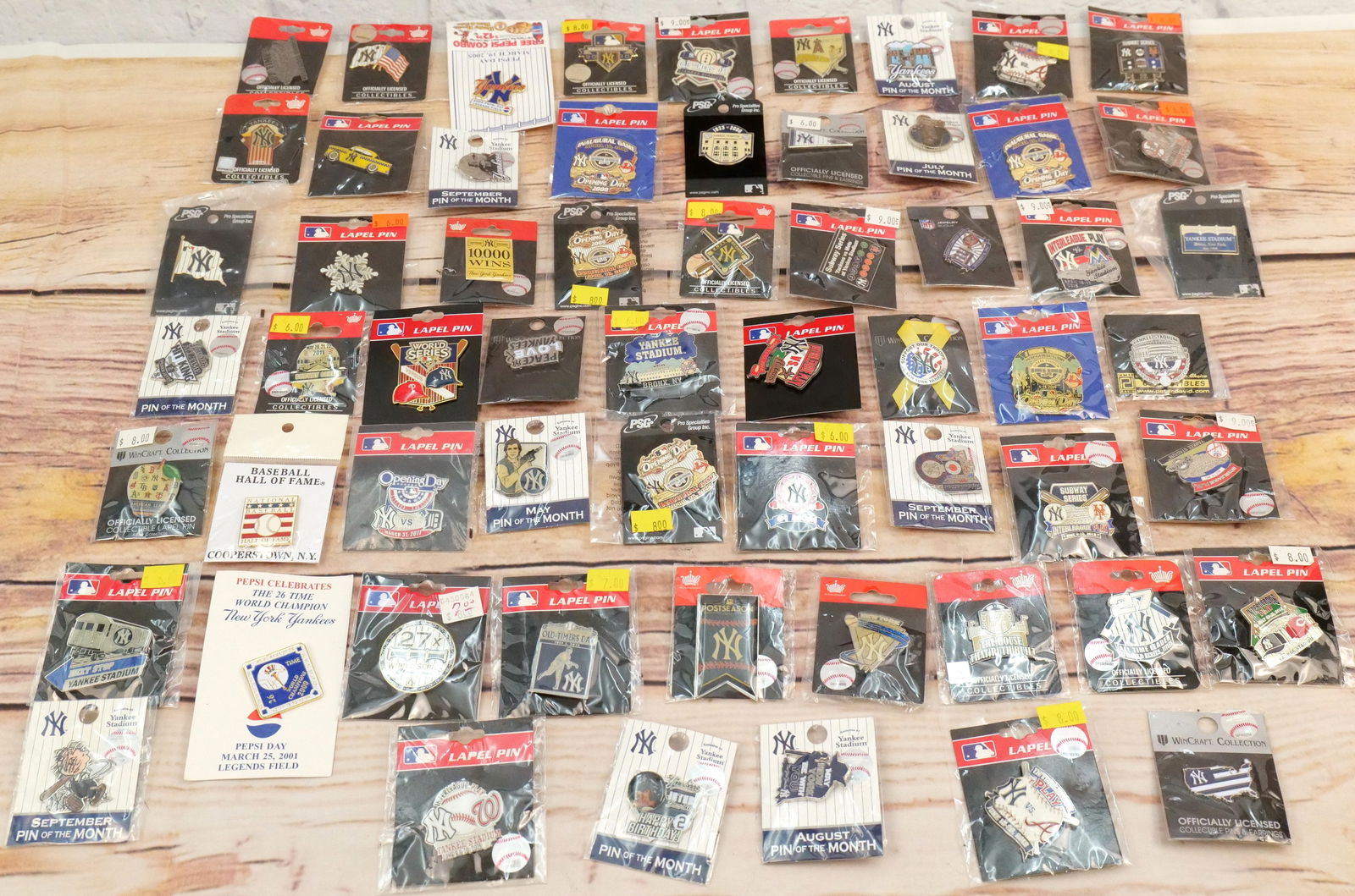 Lot of 60 New York Yankees Pins (1 of 7)