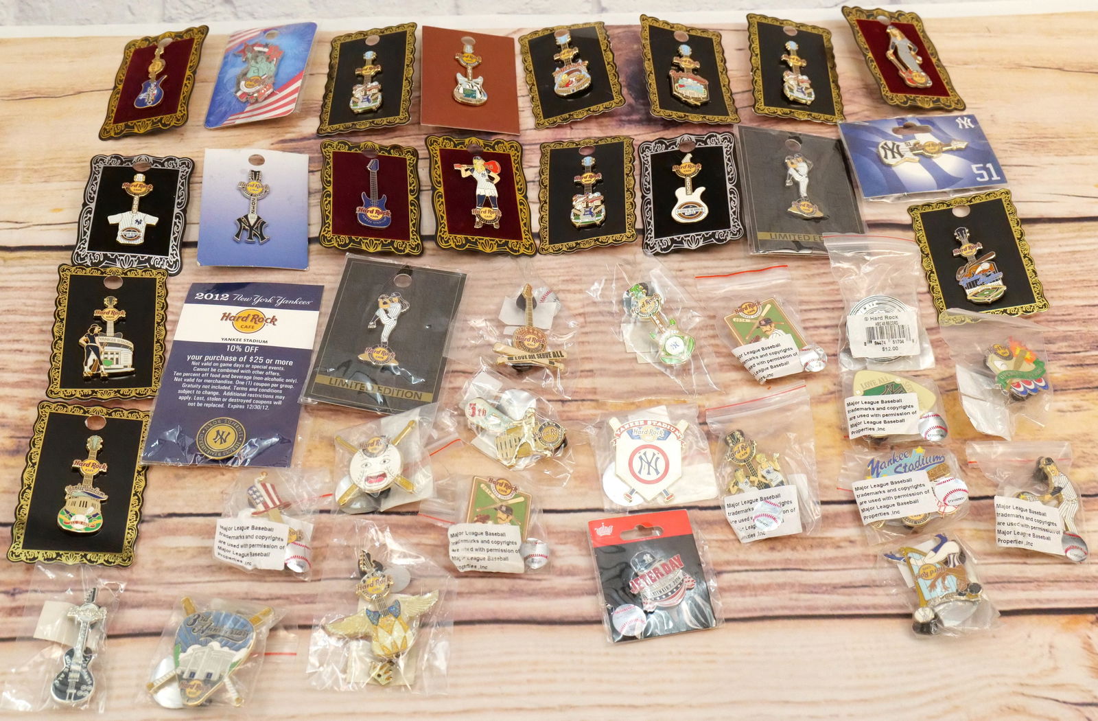 Lot of 40 New York Yankees Hard Rock Cafe Pins (1 of 7)