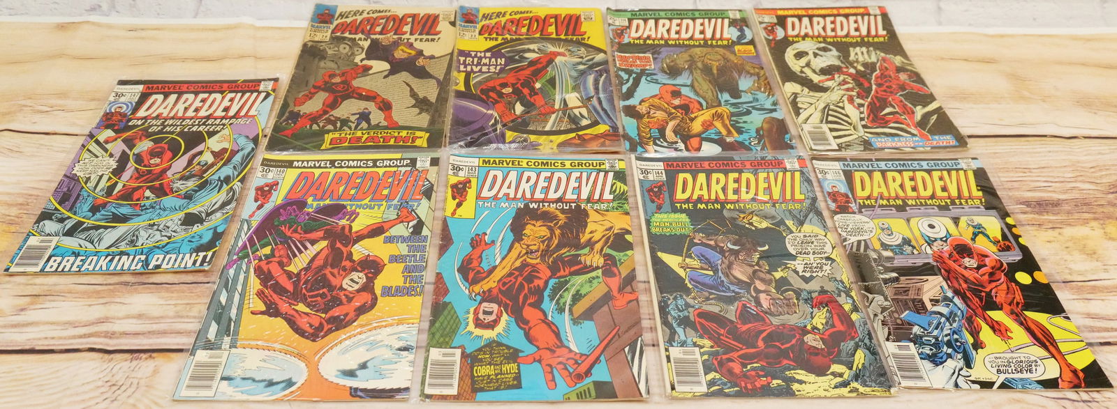Lot of 9 Daredevil Silver and Bronze Age Comics (1 of 6)