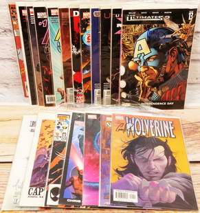 Lot of 19 Signed or Limited Marvel Comics: Lot of 19 Signed or Limited Marvel Comics including Fallen Son Iron Man - Signed by Michael Turner, Multiple X-Men Issues Signed by Chris Claremont, David Finch Signed Moon Knight Variant, Ultimate X-