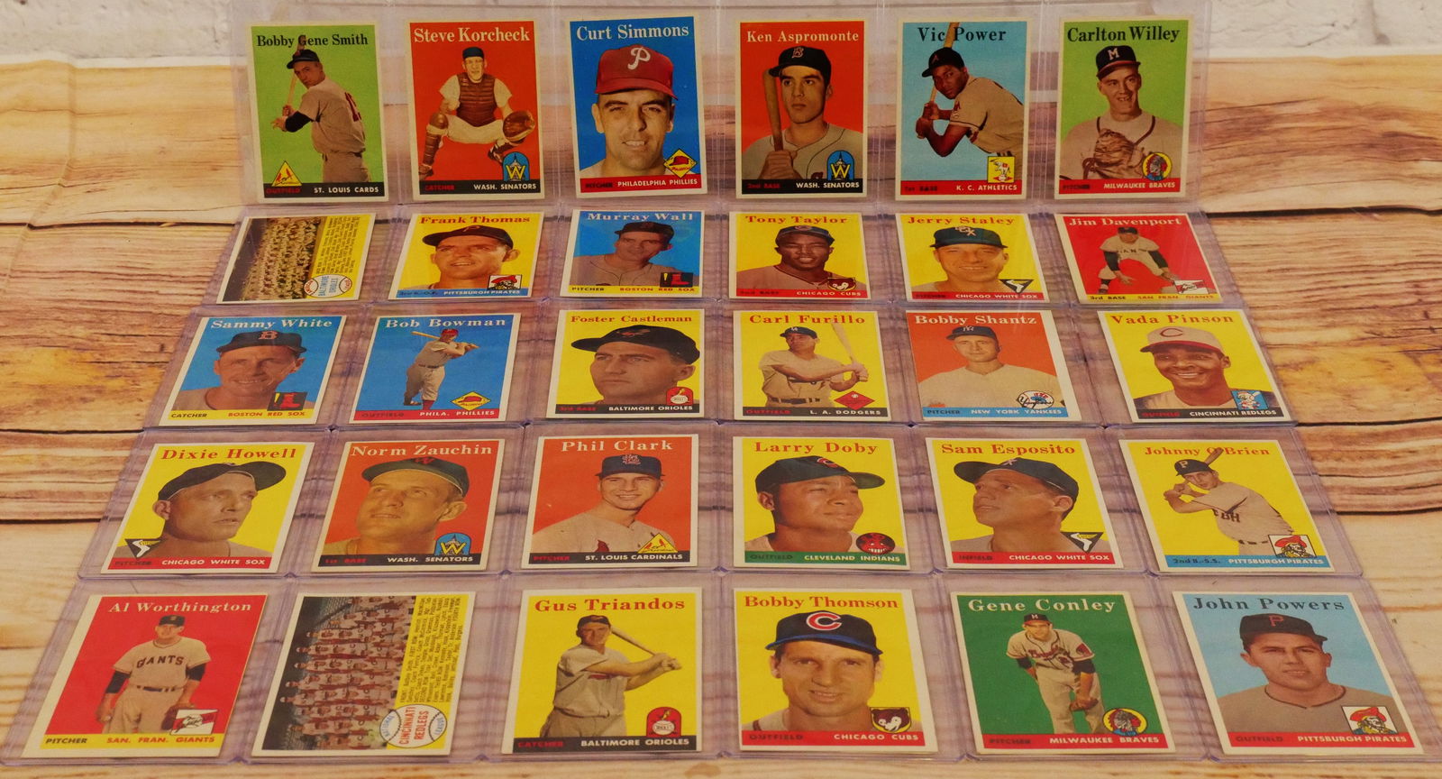 Lot of 30 Topps 1958 Baseball Cards (1 of 17)