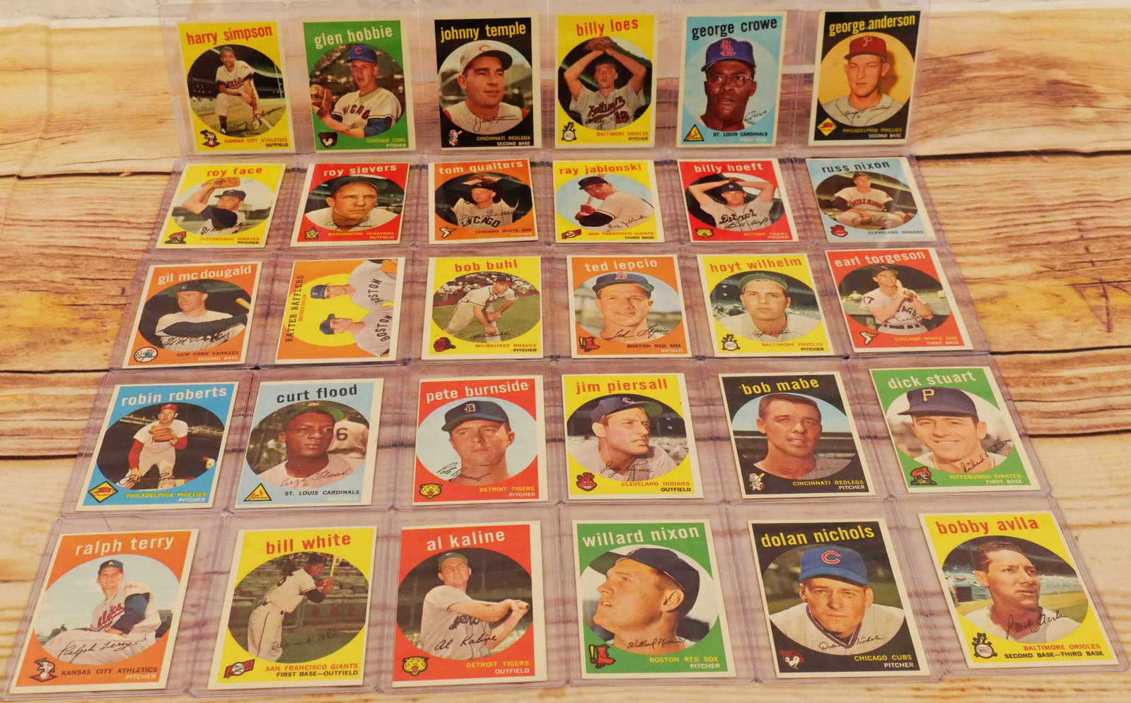 Lot Detail - Lot of (24) Topps Baseball Cards from 1957-1959 w. 1958 Mantle AS