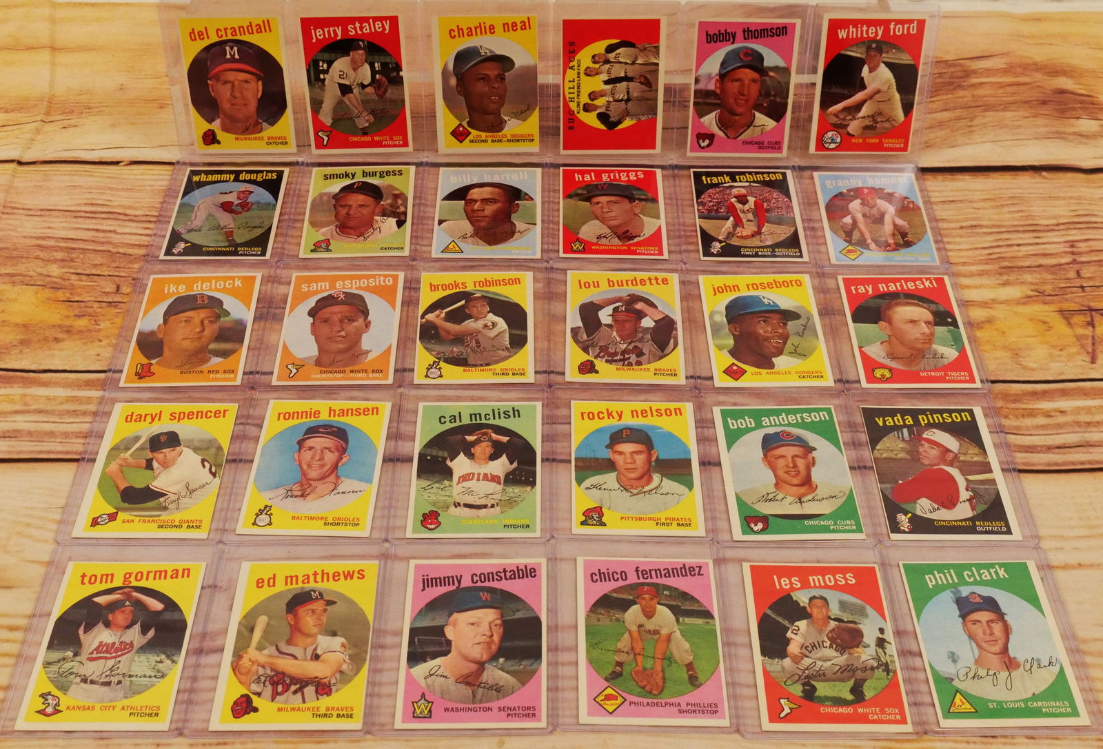 Lot of 30 Topps 1959 Baseball Cards (1 of 17)