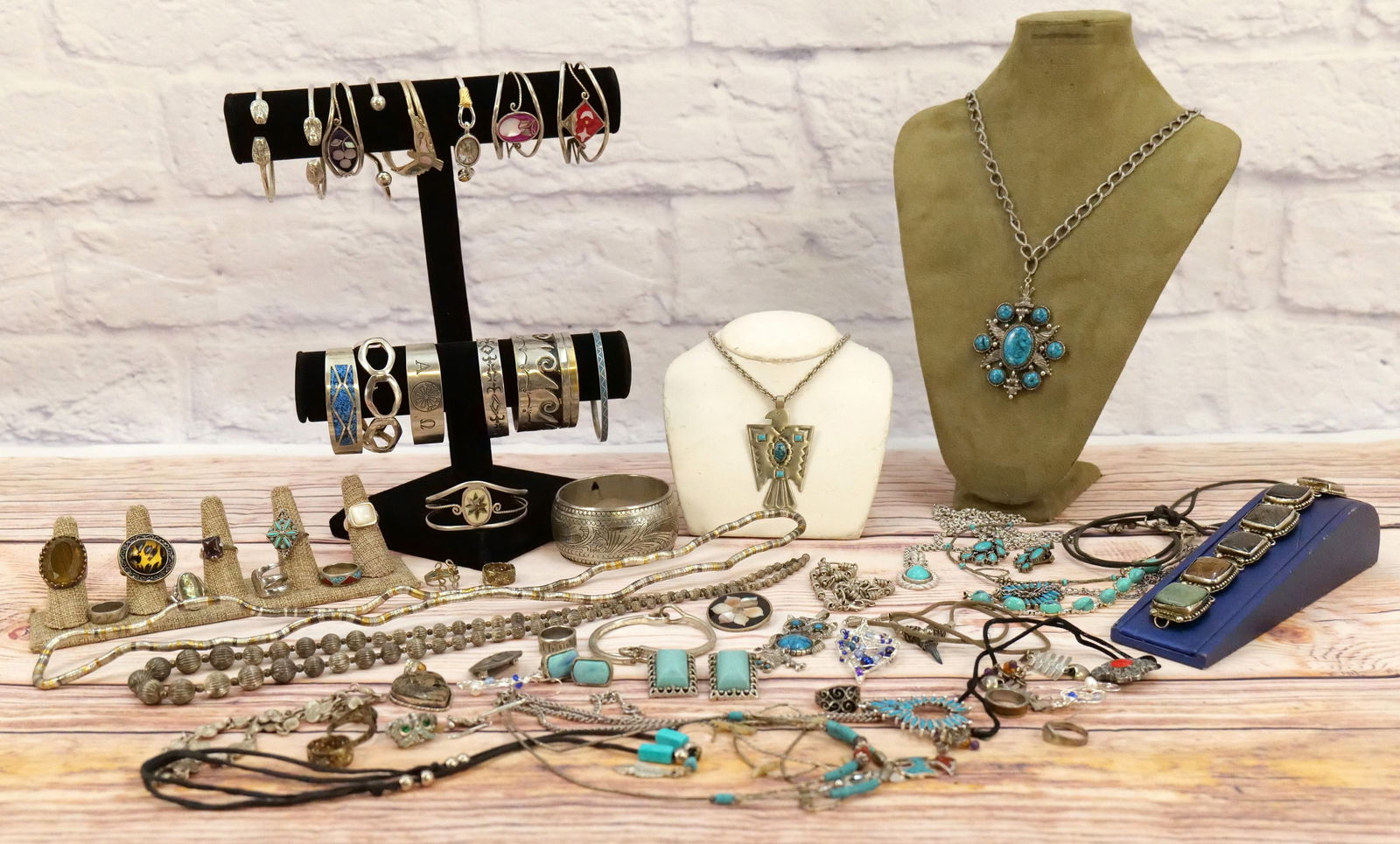 Lot of Silver Tone Jewelry (1 of 13)