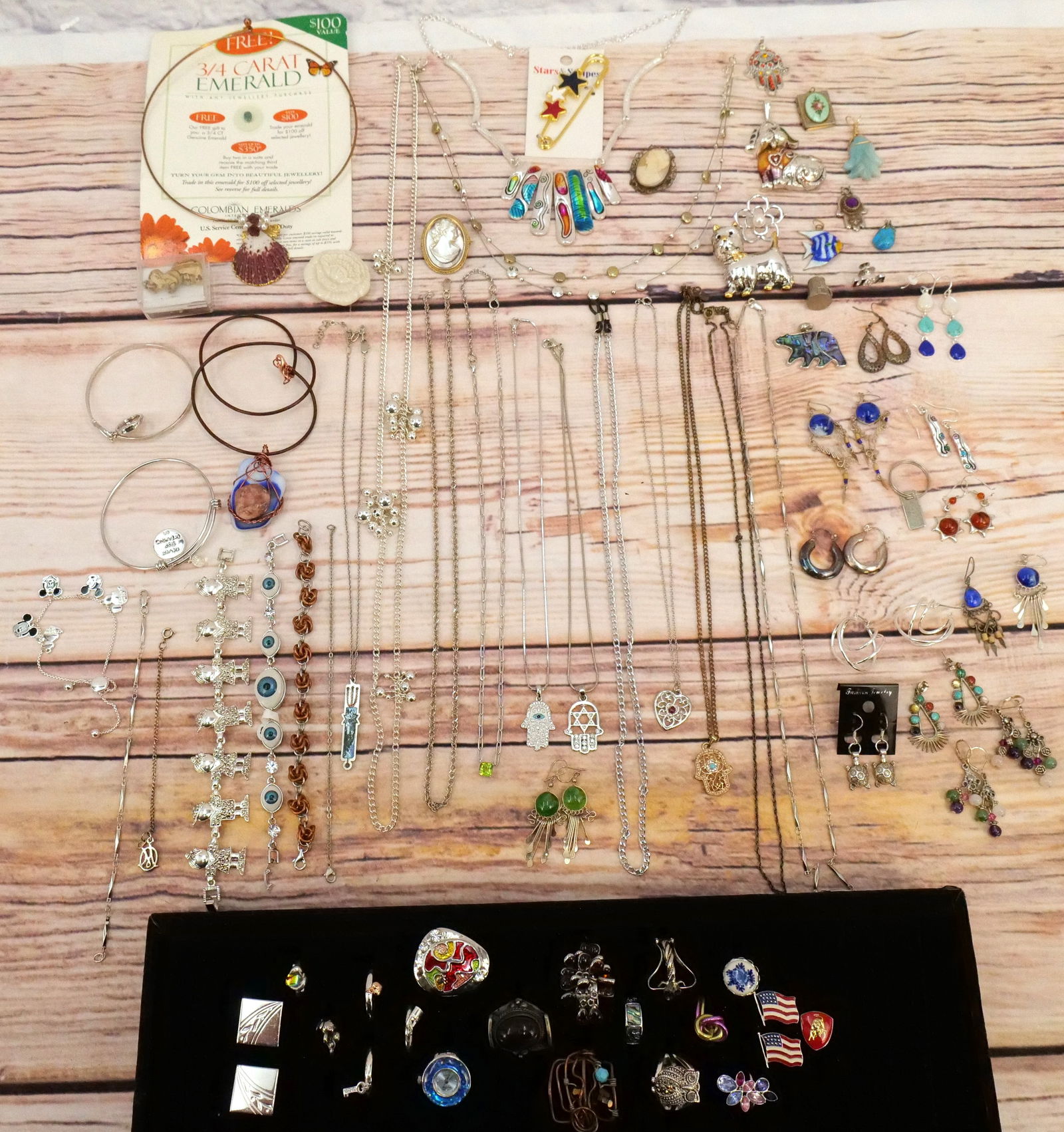 Lot of Mostly Silver Tone Jewelry (1 of 3)