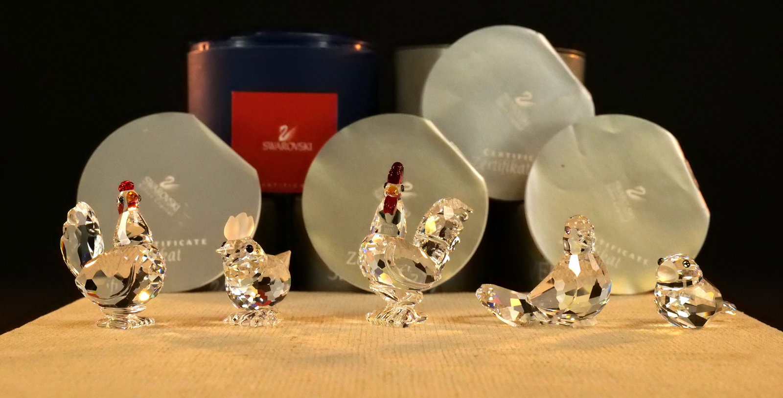 Lot of 5 Swarovski Crystal Bird Figurines (1 of 12)