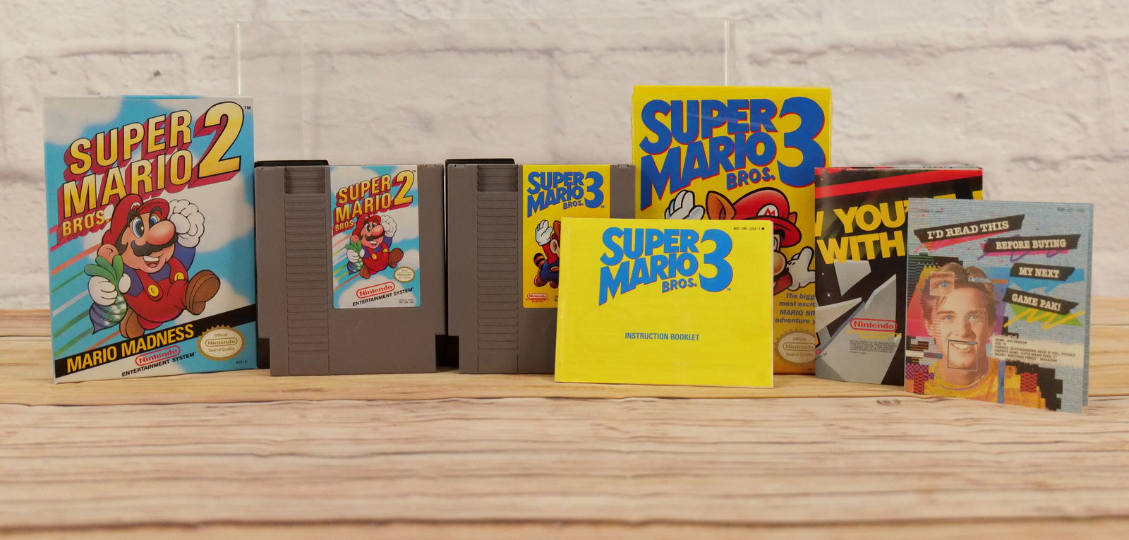 Lot of 2 Super Mario Bros. Nintendo (NES) Games in Boxes (1 of 6)