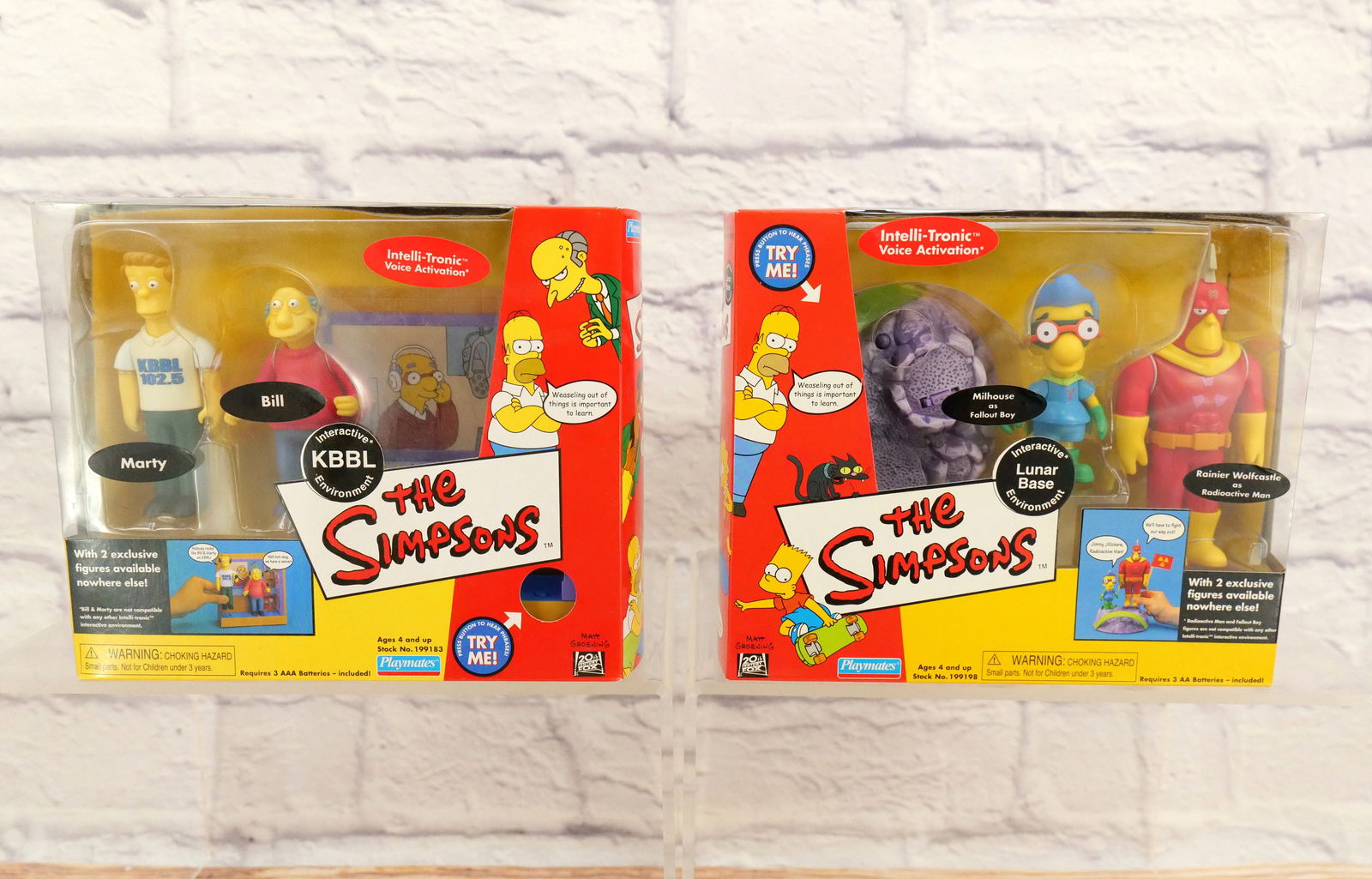Lot of 2 The Simpsons Interactive Figure Sets (1 of 6)