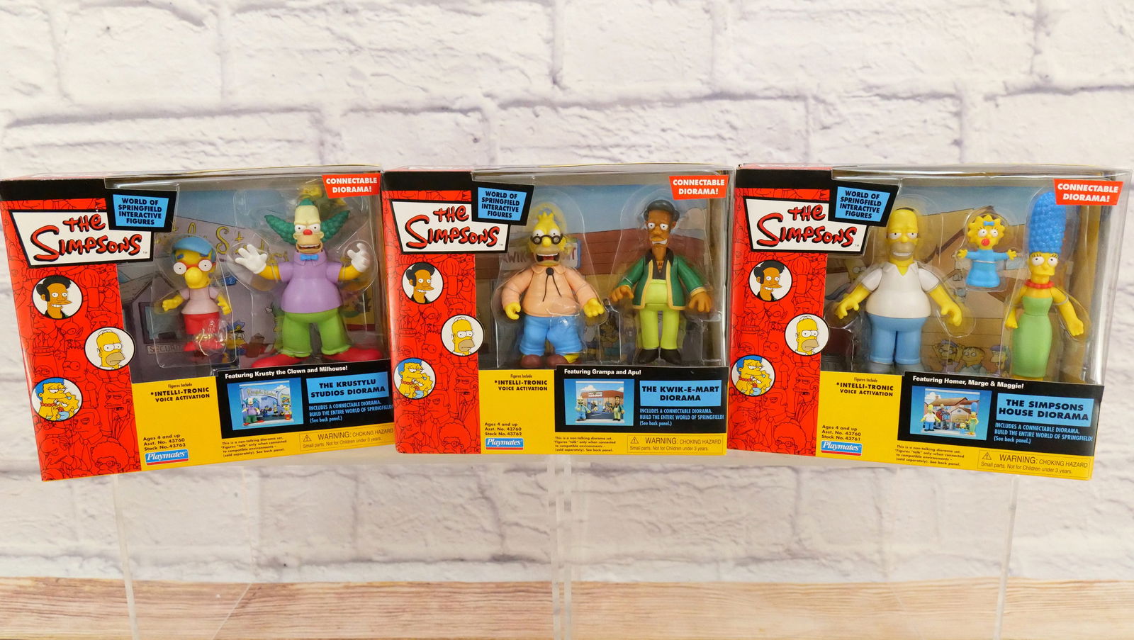 Lot of 3 The Simpsons Diorama Figure Sets (1 of 6)