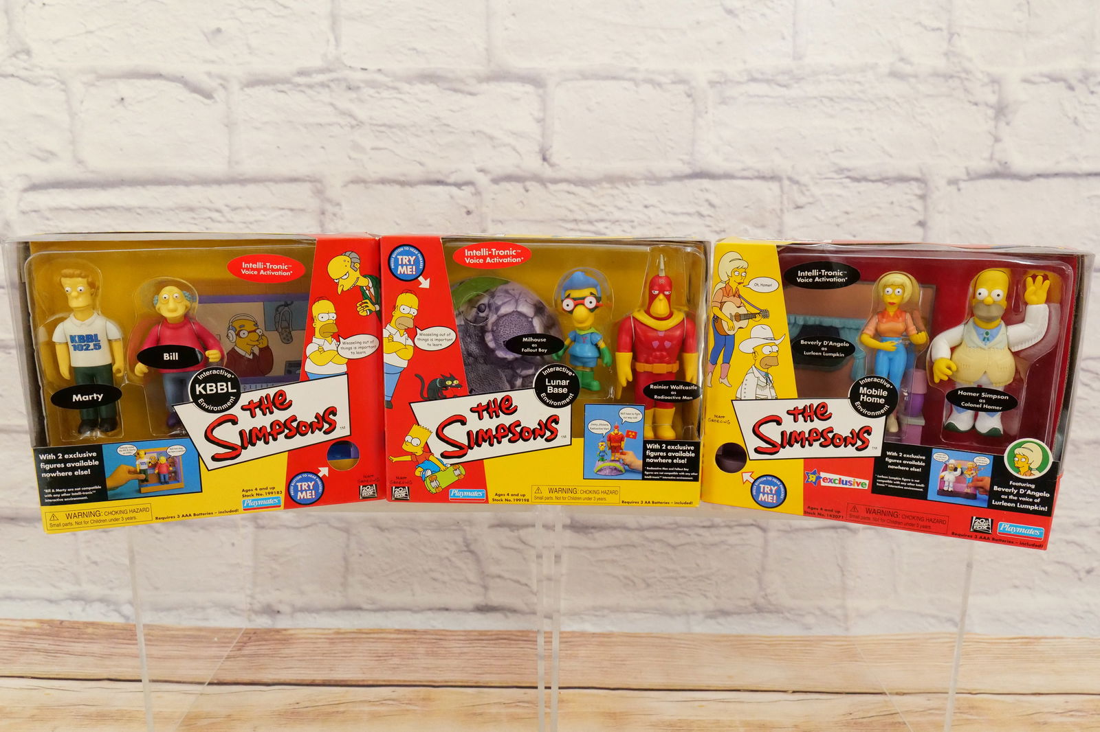 Lot of 3 The Simpsons Interactive Figure Sets (1 of 6)