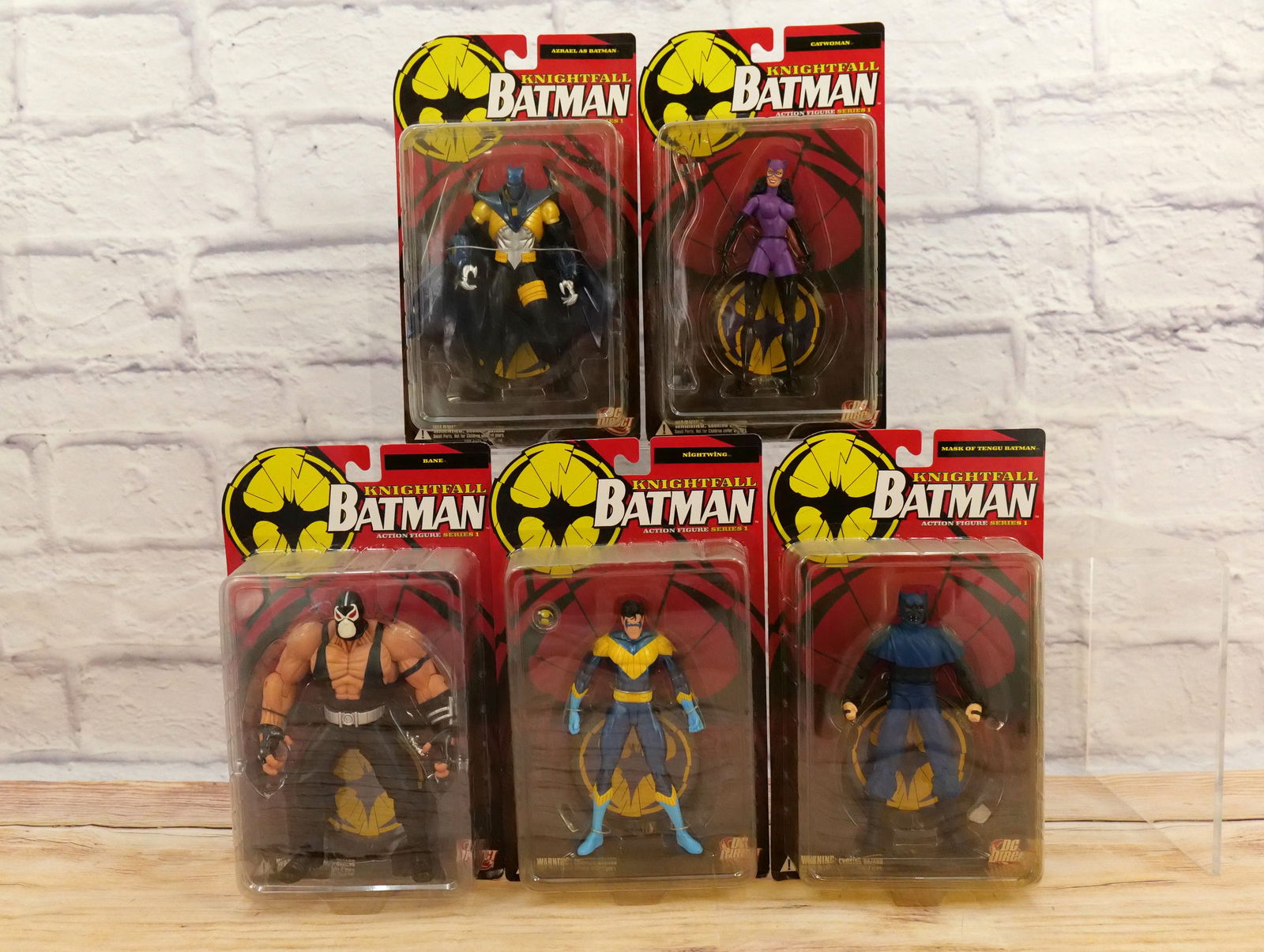 Lot of DC Direct Knightfall Batman Action Figures - Series 1 (1 of 9)