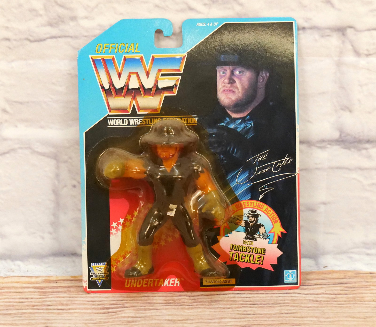 Hasbro WWF The Undertaker Action Figure - Sealed: Hasbro WWF The Undertaker Action Figure - Sealed on Card. All invoices must be paid within 24 hours of the sale. We offer multiple shipping options besides the Liveauctioneers Liveship quoted on this 