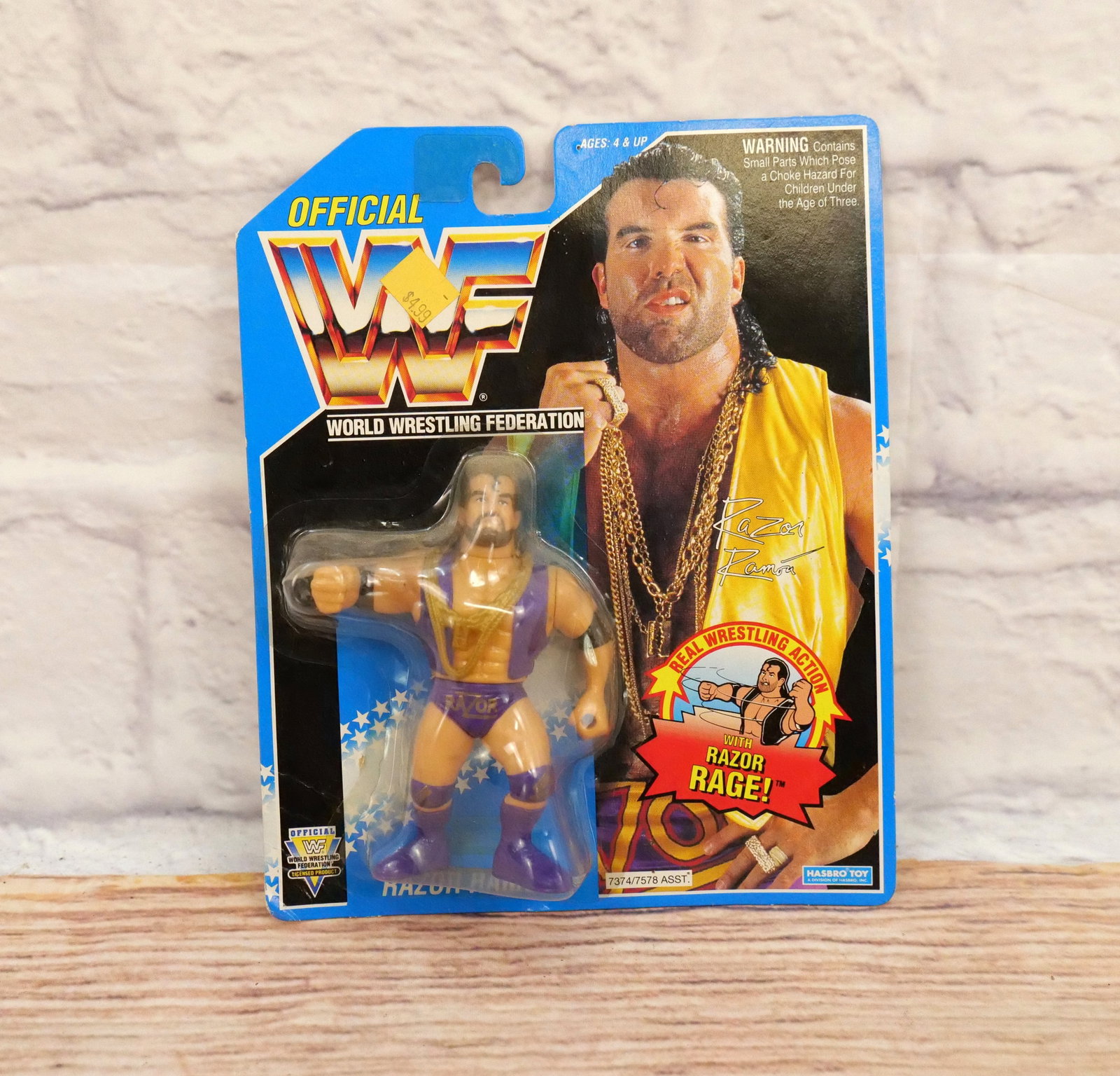 Hasbro WWF Razor Ramon (Purple) Action Figure - Sealed: Hasbro WWF Razor Ramon Action Figure - Purple Outfit - Sealed on Card. Rare Variant. All invoices must be paid within 24 hours of the sale. We offer multiple shipping options besides the Liveauctionee