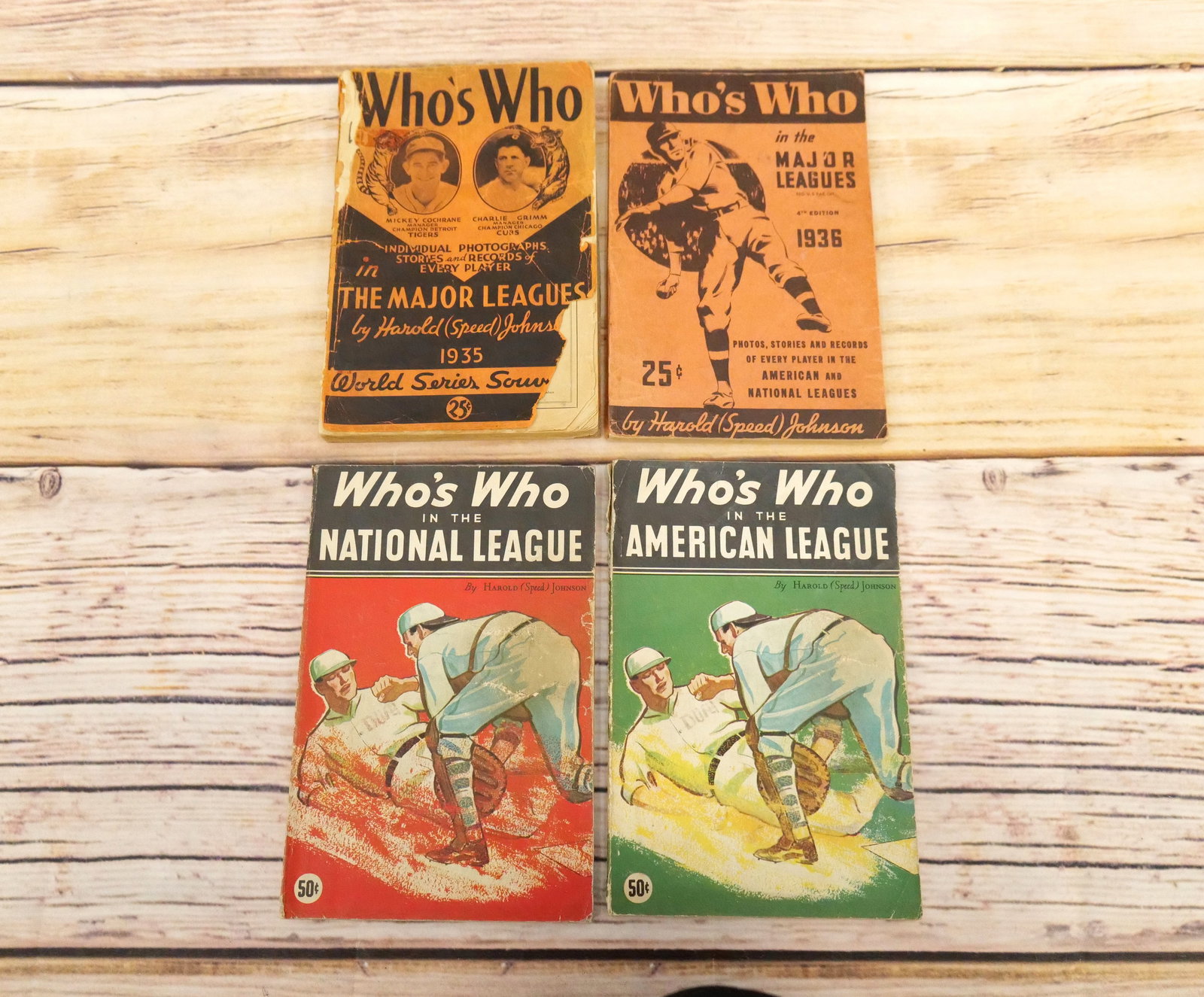 Lot of 4 1930's Who's Who Books by Harold (Speed) Johnson (1 of 15)