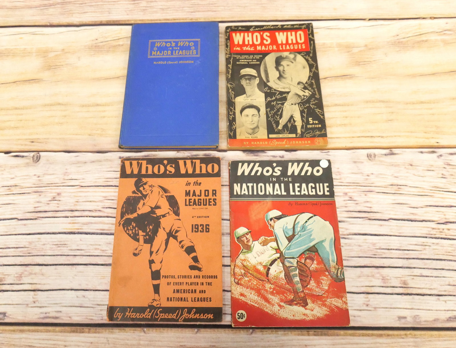 Lot of 4 1930's Who's Who Books by Harold (Speed) Johnson (1 of 14)