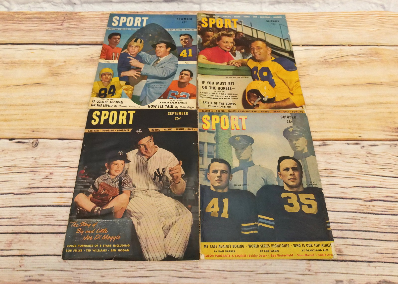 Lot of 4 Sport Magazines - #1-4 - 1946 (1 of 13)