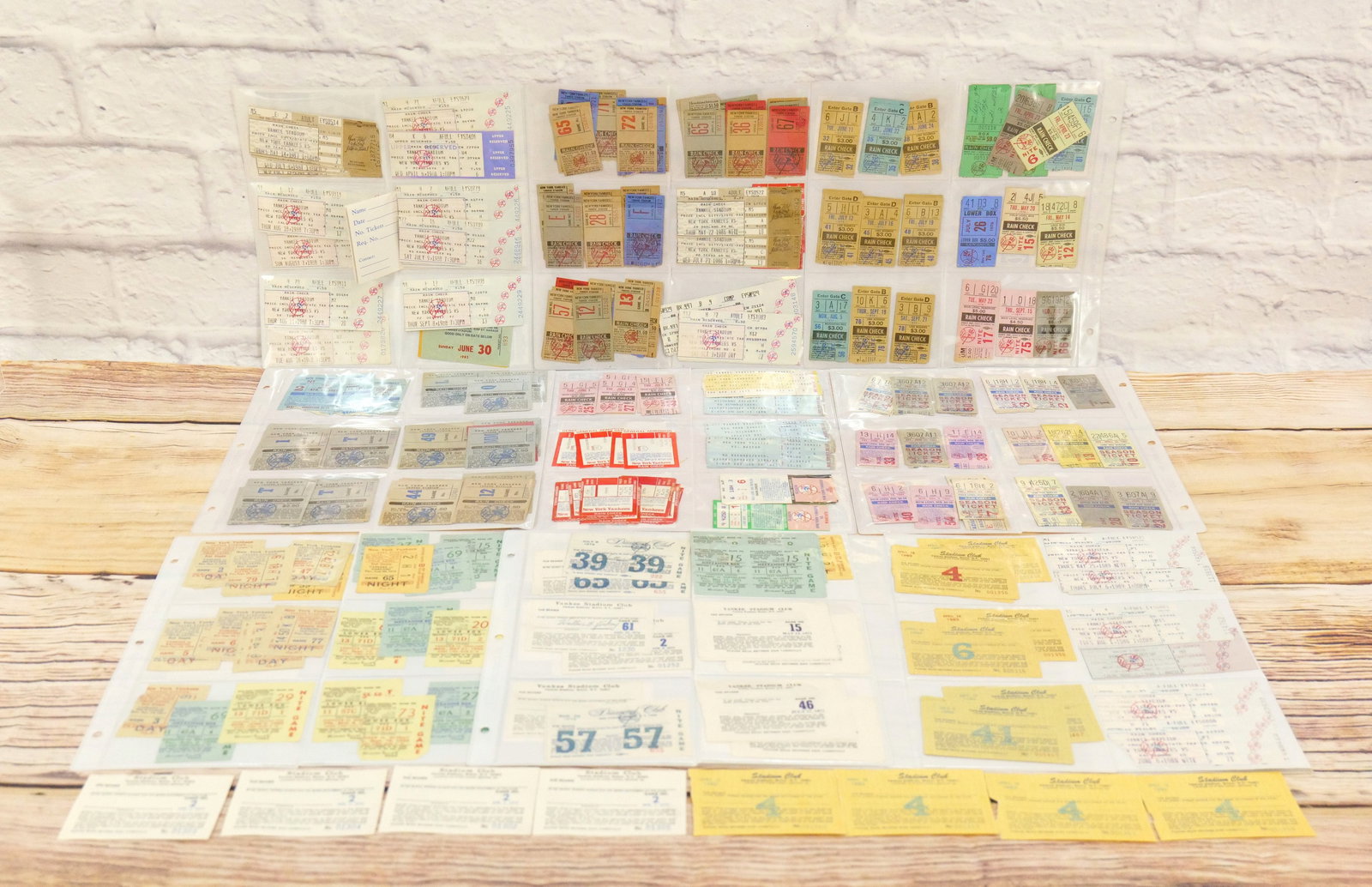 Large Lot of New York Yankees Ticket Stubs - 1970's & 1980's (1 of 19)