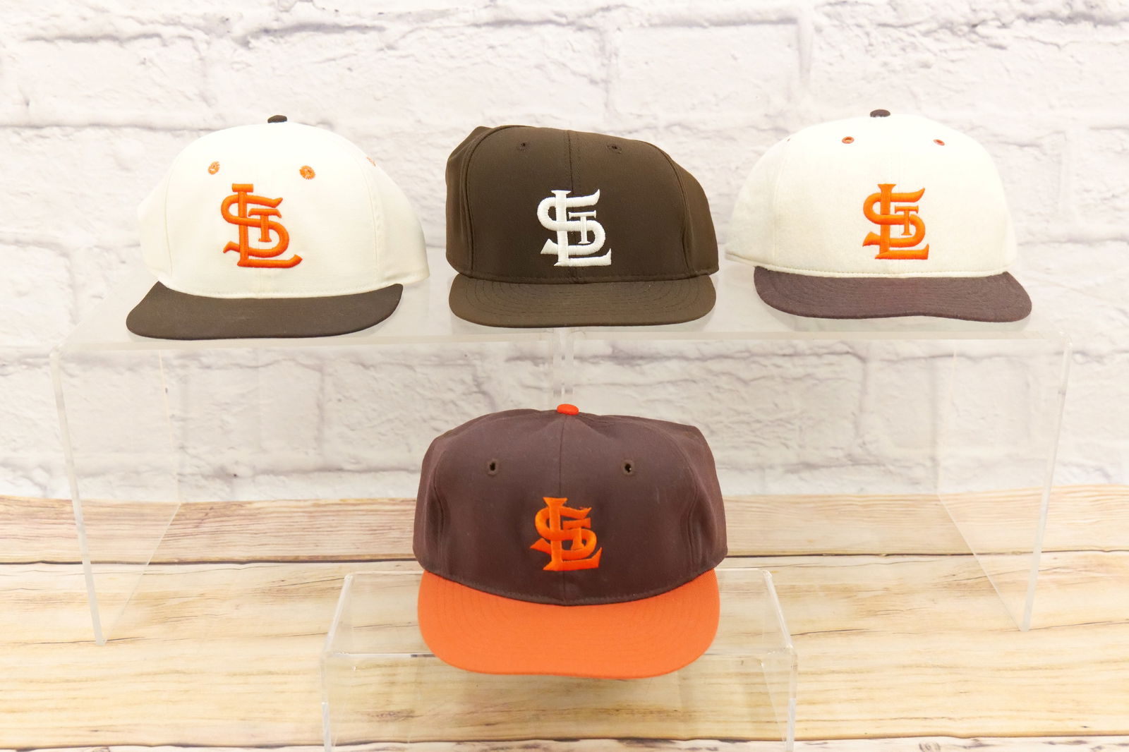 Lot of 4 St. Louis Browns Fitted Baseball Hats (1 of 3)