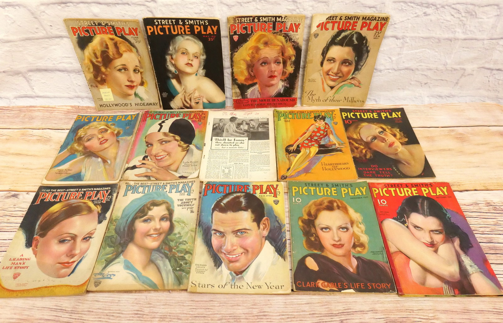 Lot of 15 Picture-Play Magazines - 1930's (1 of 8)