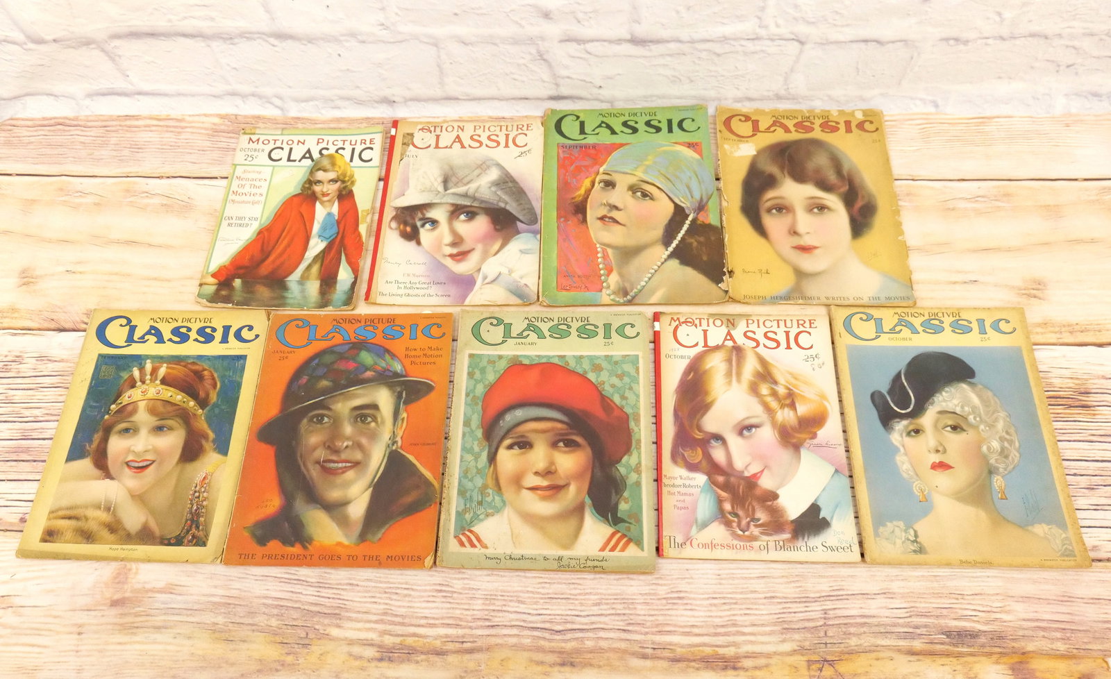 Lot of 9 Motion Picture Classic Magazines (1 of 8)