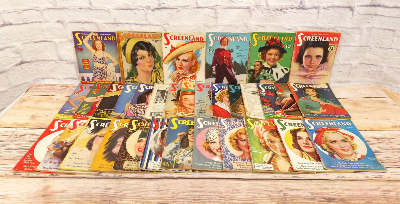 Large Lot of Screenland Magazines - 1930's & 1940's (1 of 11)