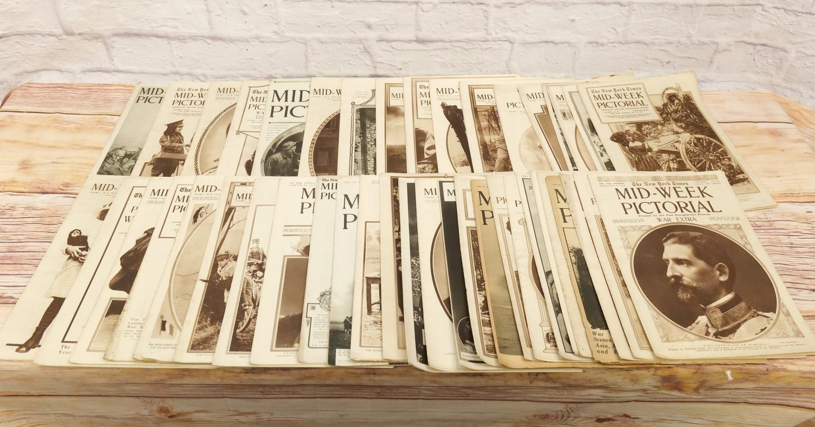 Lot of 45+ Mid Week Pictorial Newspapers - Circa 1920's: Lot of 45+ Mid Week Pictorial Newspapers - Circa 1920's. Many WWI Related. All invoices must be paid within 24 hours of the sale. We offer multiple shipping options please read the shipping terms for 