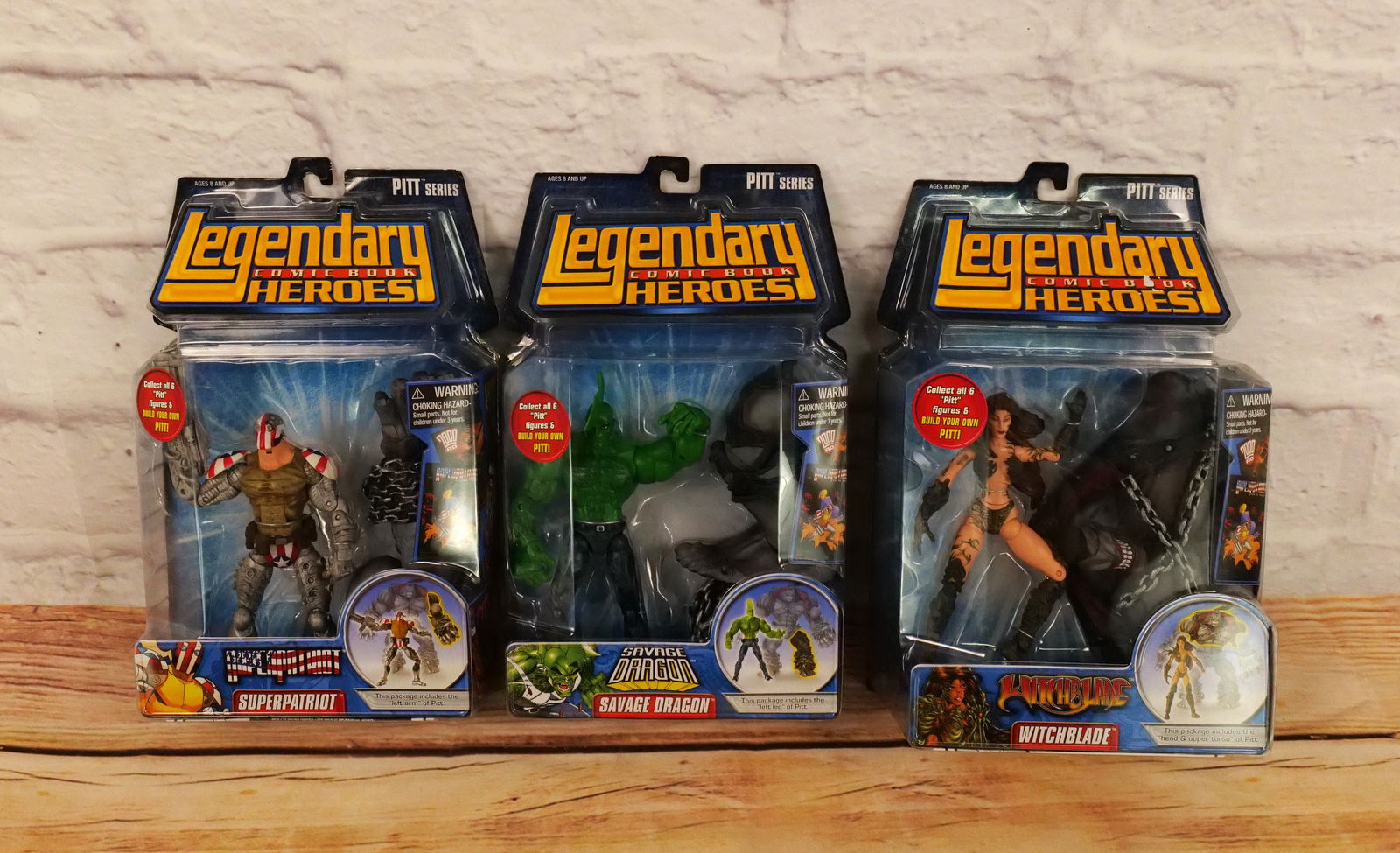 Lot of 3 Legendary Comic Book Heroes Action Figures (1 of 5)