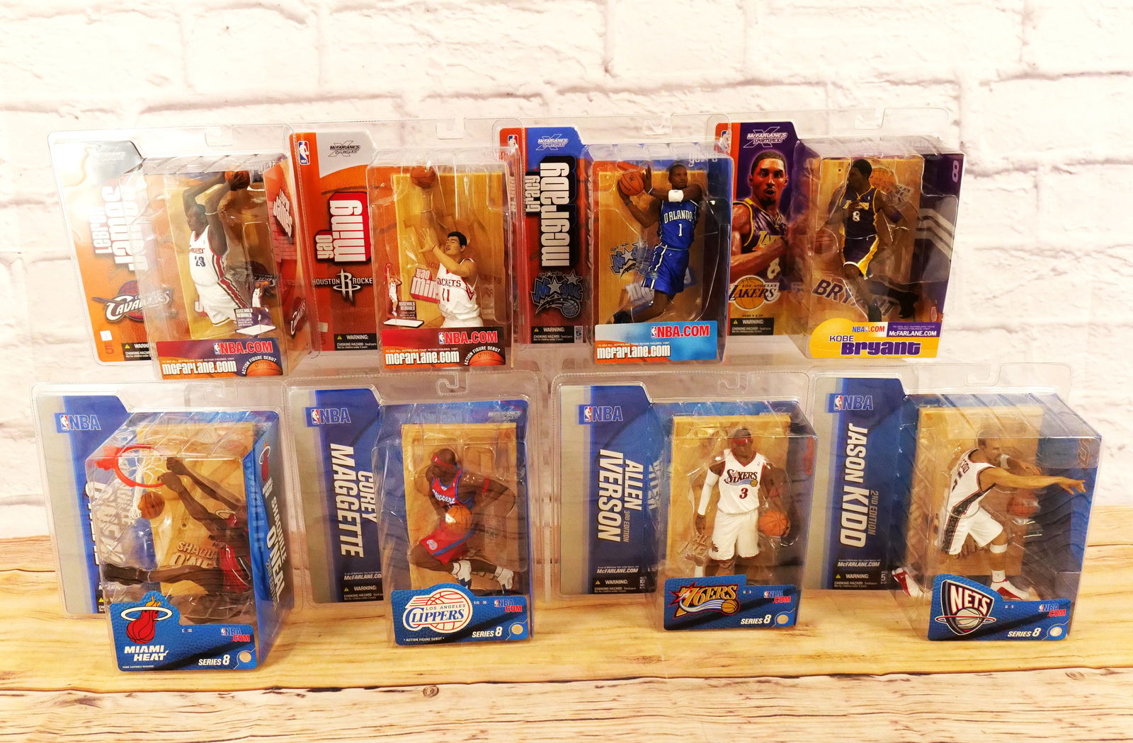 Lot of 8 McFarlane NBA Sports Figures - Mixed Series (1 of 17)