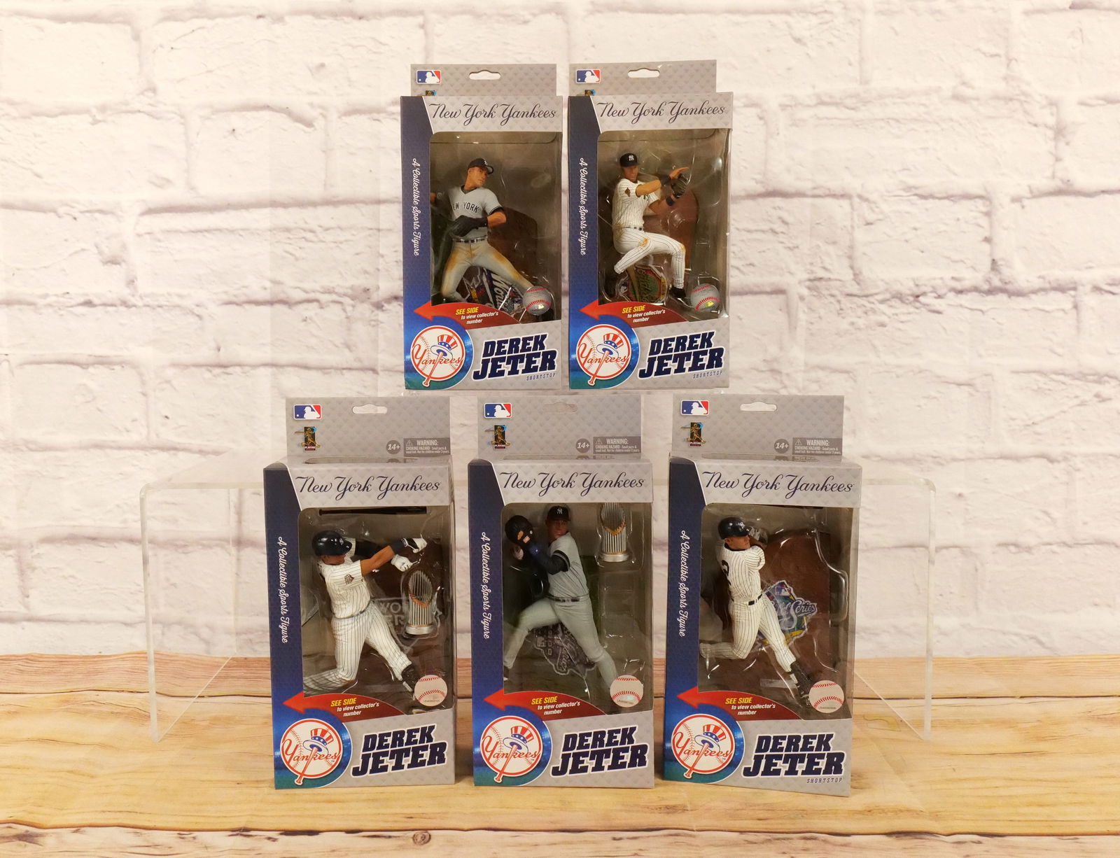Lot of 5 McFarlane Derek Jeter World Series Figures (1 of 9)