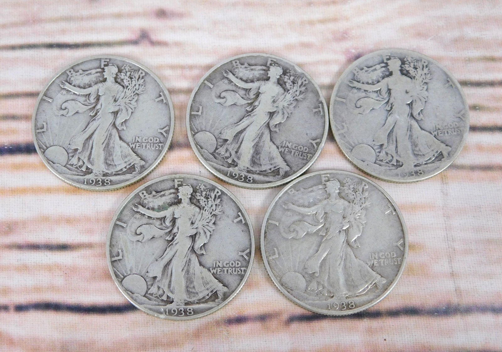 Group of Walking Liberty Half Dollars (1 of 8)