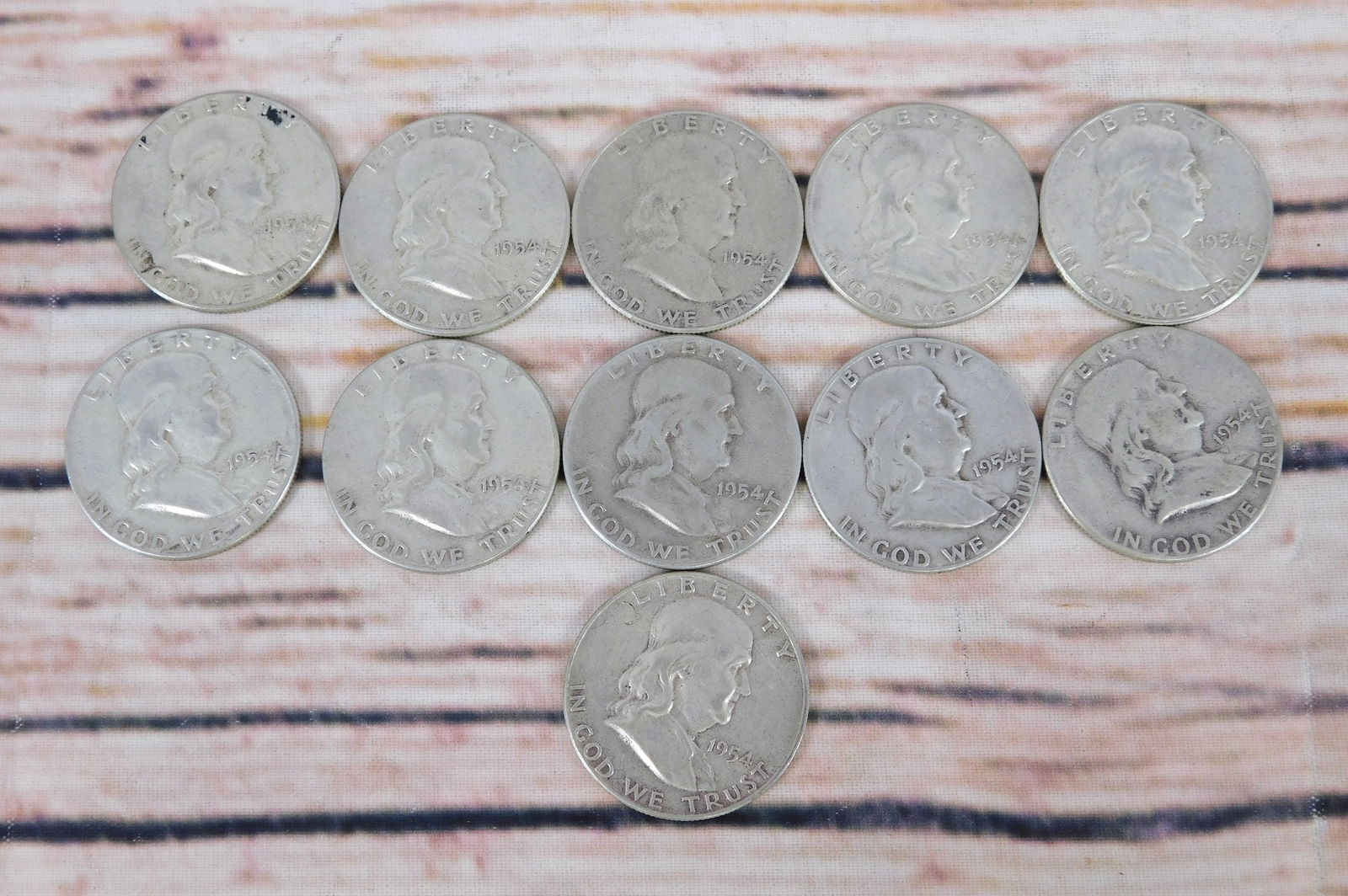 Group of Benjamin Franklin Half Dollars (1 of 5)