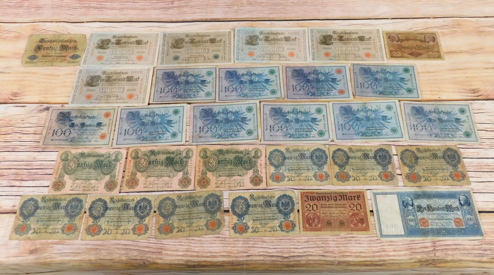 Group of Early German Currency (1 of 12)