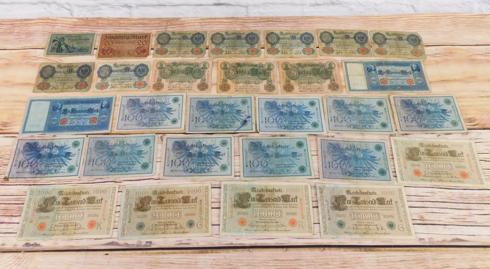 Group of Early German Currency (1 of 12)