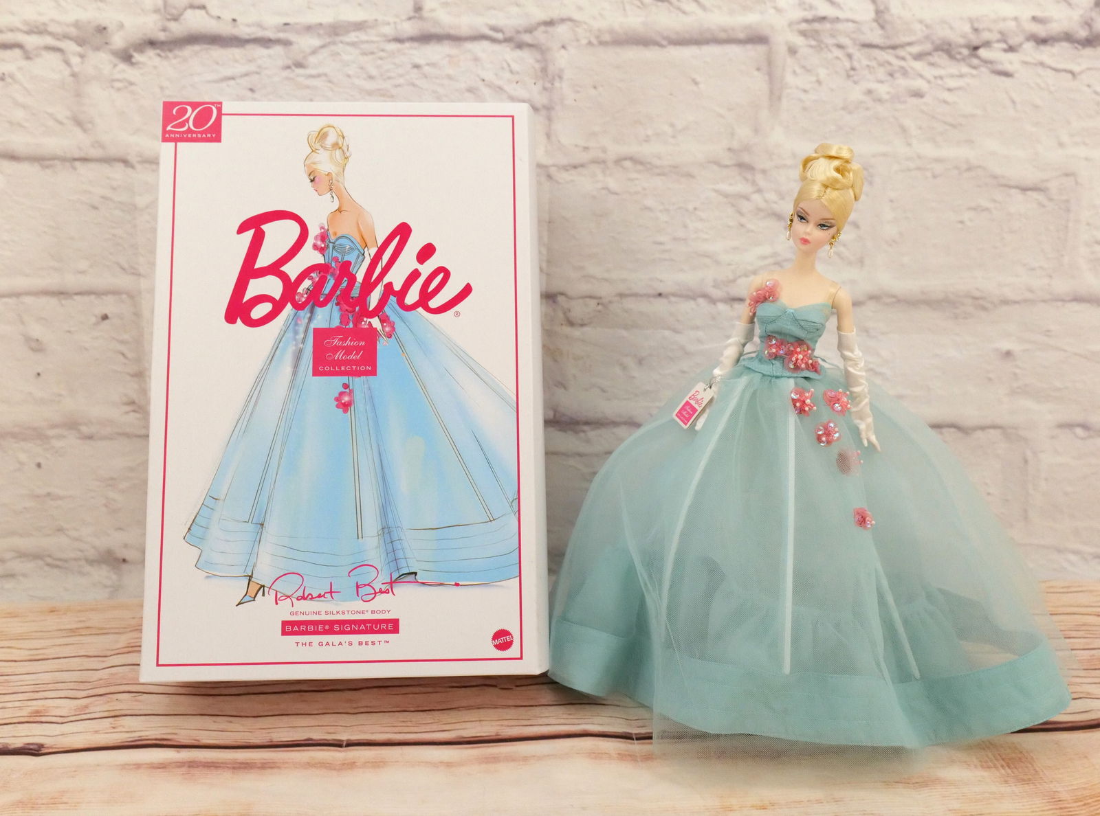 Silkstone The Gala's Best Barbie Doll: Silkstone The Gala's Best Barbie Doll - Fashion Model Collection - Barbie Signature - 20th Anniversary. Complete in Box. This collection came from an estate who did enjoy and display many of her Barbi