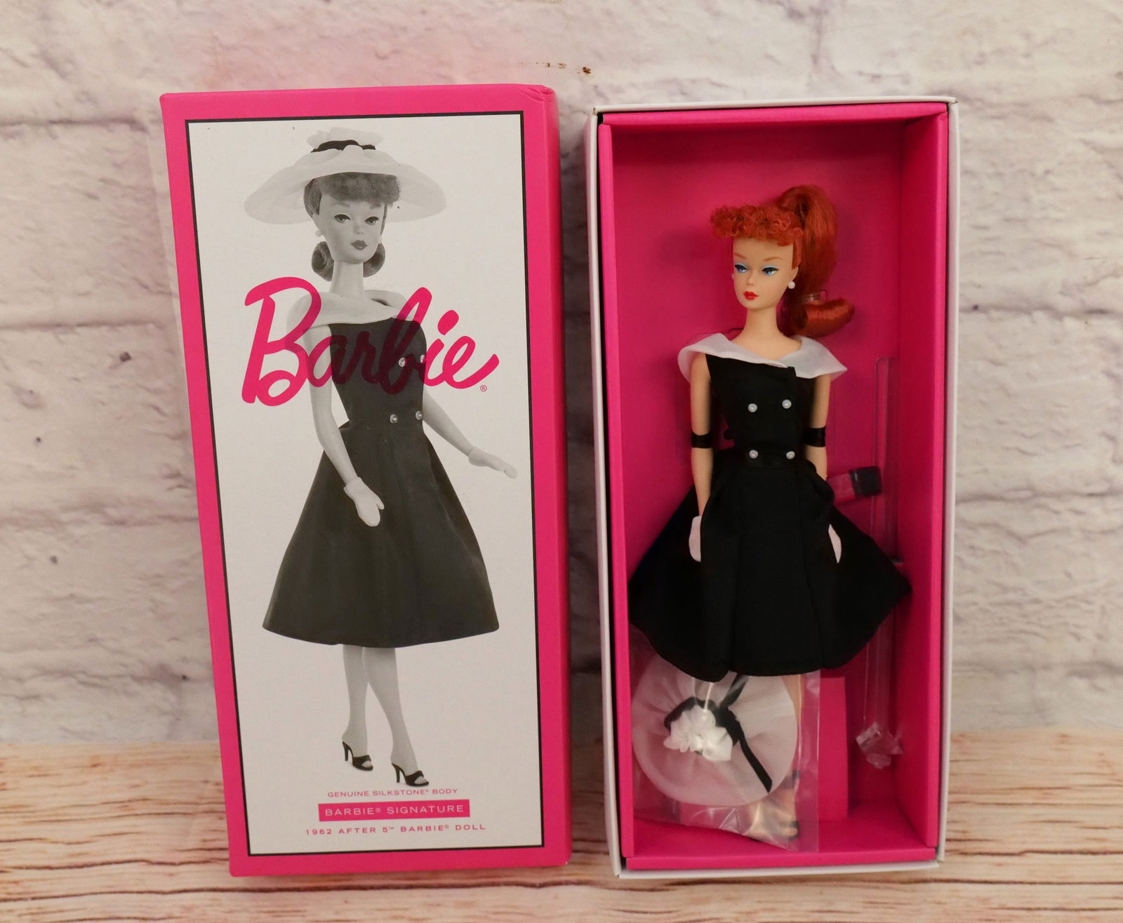 Silkstone 1962 After 5 Barbie Doll: Silkstone 1962 After 5 Barbie Doll - Fashion Model Collection - Barbie Signature. Complete in Box. This collection came from an estate who did enjoy and display many of her Barbies. All invoices must