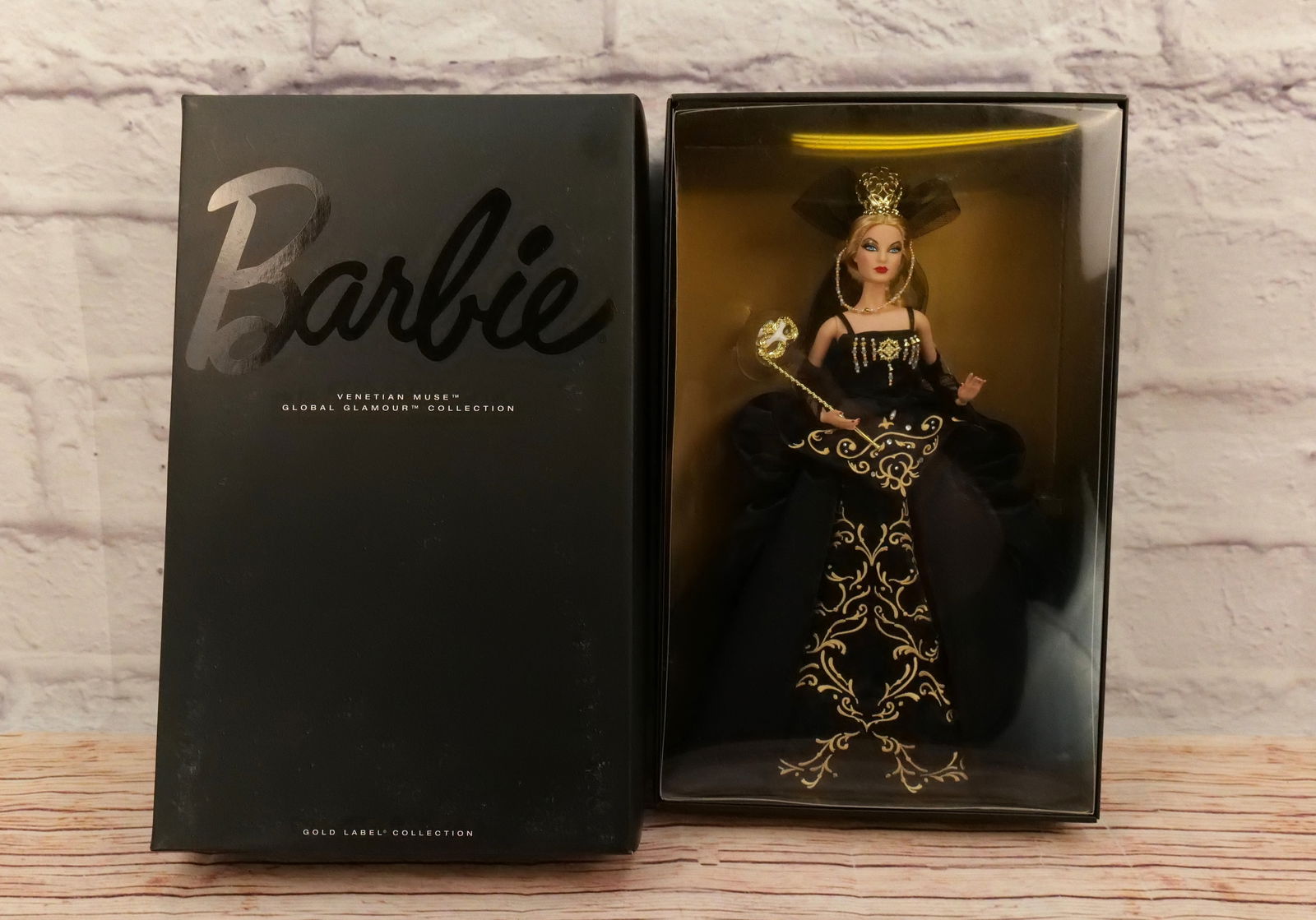Venetian Muse Barbie Doll: Venetian Muse Barbie Doll - Gold Label Collection. New in Box. This collection came from an estate who did enjoy and display many of her Barbies. All invoices must be paid within 24 hours of the sale.