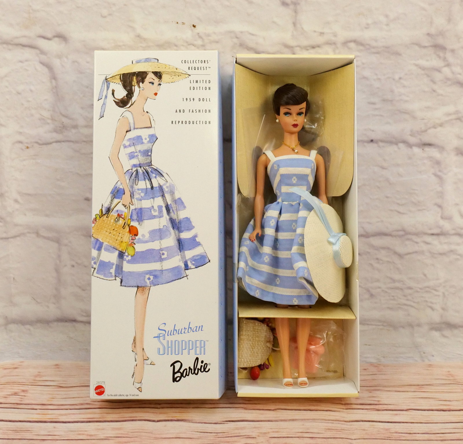 Suburban Shopper Barbie Doll: Suburban Shopper Barbie Doll - Collector's Request - Limited Edition 1959 Doll and Fashion Reproduction. Complete in Box. This collection came from an estate who did enjoy and display many of her Barb