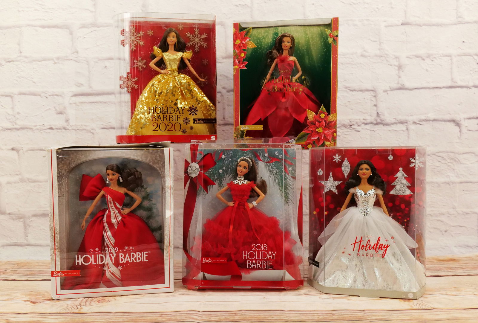 Lot of 5 Holiday Barbie Dolls (1 of 11)