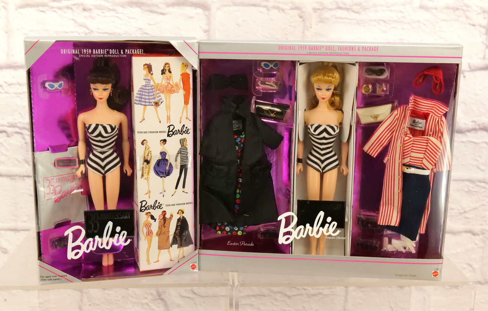 Lot of 2 Barbie 35th Anniversary Dolls (1 of 13)