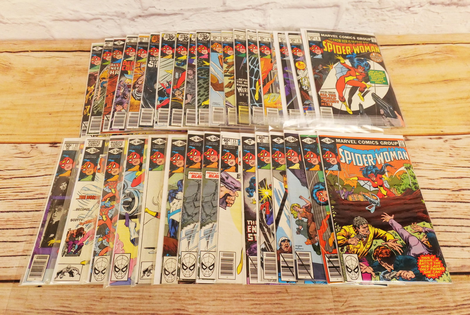 Large Run of Marvel's Spider-Woman Bronze Age Comics - #1-32 (1 of 10)