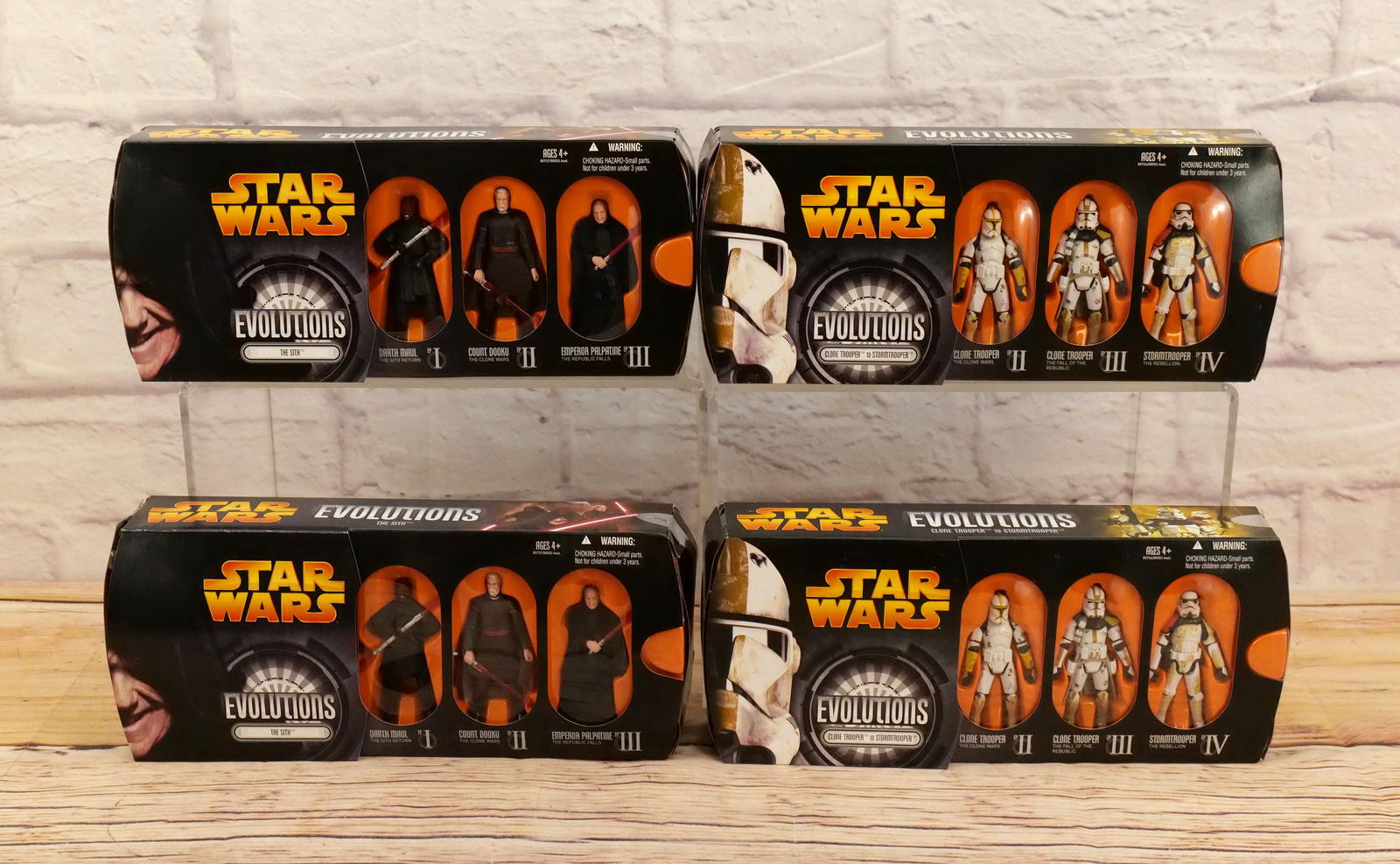 Lot of 4 Star Wars Evolutions Figure Sets (1 of 7)