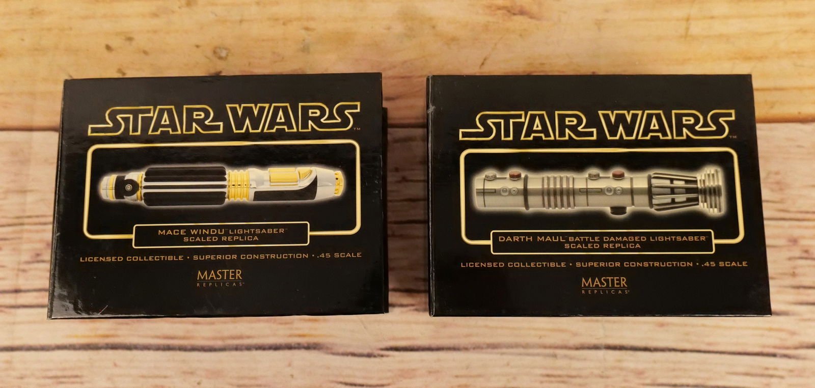 Lot of 2 Master Replicas Lightsabers (1 of 13)