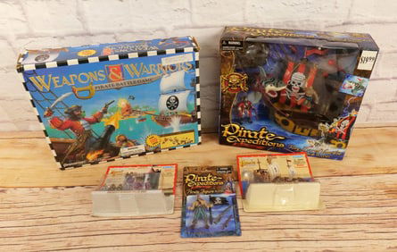 Lot of Pirate and Dragon Play Sets and Games