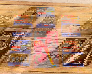 Lot of Elite Command Diecast Soldiers: Lot of Elite Command Diecast Soldiers including The Battle of Waterloo Box Set, and 5 Smaller Sets (Roman Legion, General Robert E. Lee, and General Ulysses S. Grant). All new in package. All