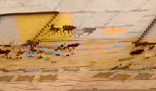 Lot of Vintage Metal Farm Animals and Fencing: Lot of Vintage Metal Farm Animals and Fencing. Including Britain's, Cherilea, and More. One horse has a broken leg. All invoices must be paid within 24 hours of the sale. We offer multiple shipping