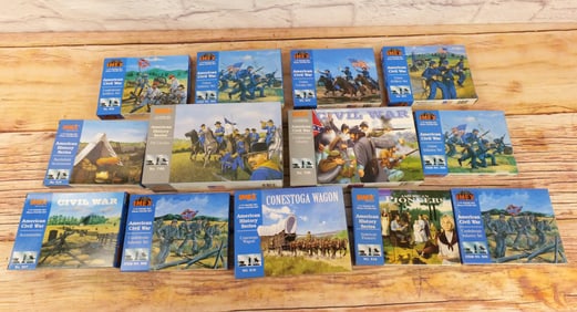 Lot of 13 Imex Plastic Military Figure Sets