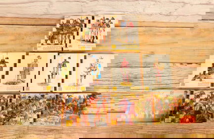 Lot of 10 Hat Industrie Plastic 1:72 Scale Military Figure Sets