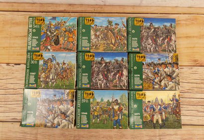 Lot of 9 Revell 1:72 Scale Plastic Military Figure Sets